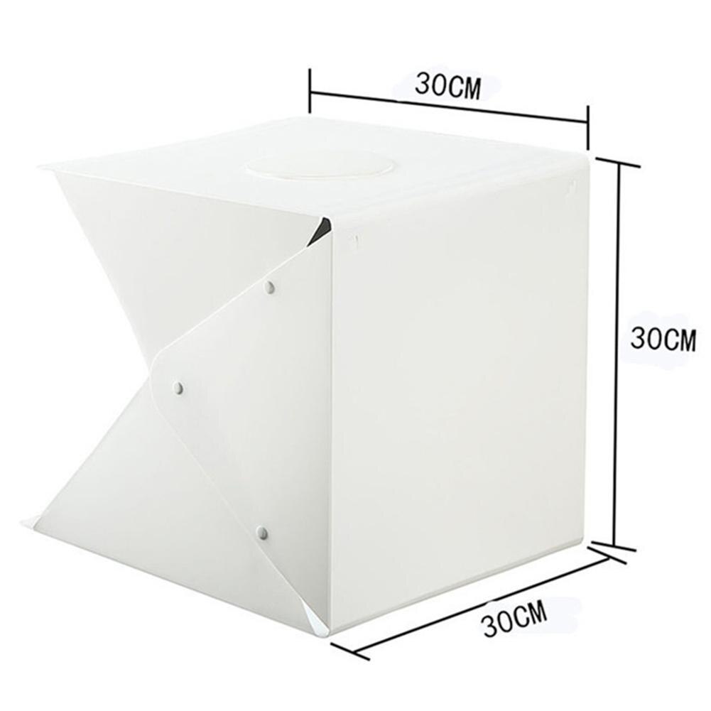 Dual Color Backdrop LED Light Photography Photo Studio Box Softbox Shooting Tent Photo Studio Box 2 LED Light Plastic EVA Cloth