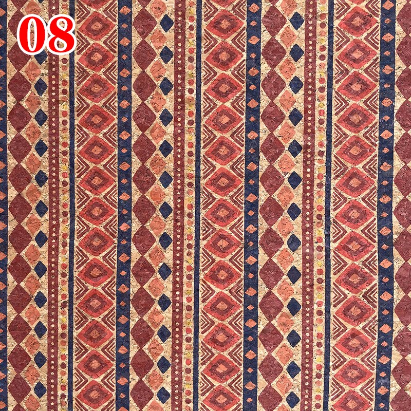 100x135cm 0.4mm Natural Cork Leather Fabric Wood Grain Fabric Soft Material Upholstery Background Shoes Handbag Decor Crafts: 08