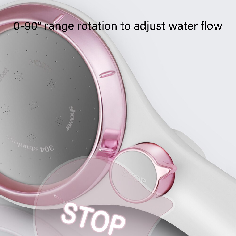 Handheld Afneembaar En Wasbaar Onder Druk Waterbesparende Douche Douchekop Douche Een Gezonde Stop Water Verstelbare Flow