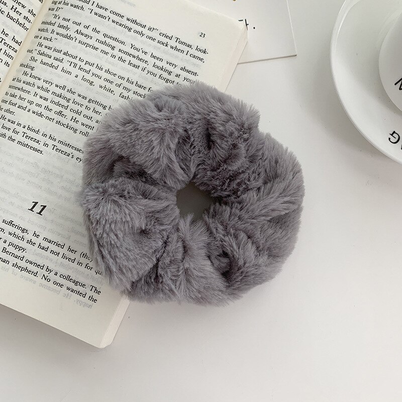 Pluszowe Scrunchies dla dziewczynek włosy w kolorze cukierkowym akcesoria gumka robić włosów głowa liny narzędzia robić stylizacji włosów opaski gumowe robić włosów: 05