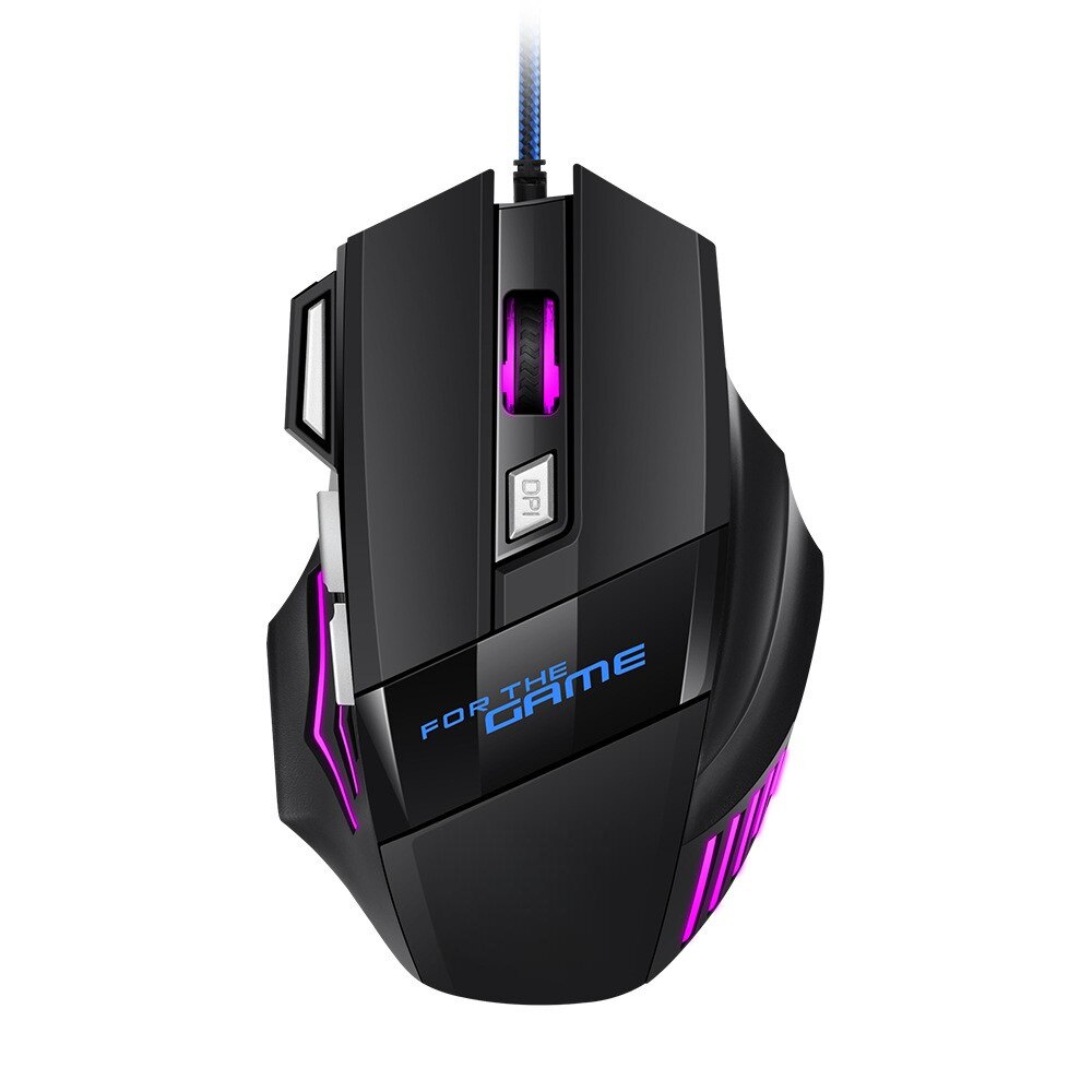1 pc unthly neue hyper speed usb gaming maus rgb hintergrund beleuchtete ergonomische spiel mäuse 7d esports kabel gebundene maus für laptop pc gamer