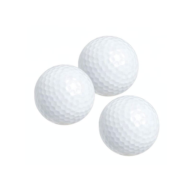 5pcs 3 Layer Golf Balls Outdoor Sports White Synthetic Rubber Golf Ball Indoor Outdoor Practice Training Golf Balls