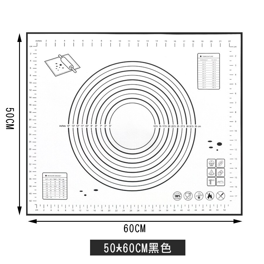 Silicone Baking Mat Non Stick Kneading Dough Mat Baking Rolling pastry Mat Bakeware Liners Pads Cooking Tools for Kitchen