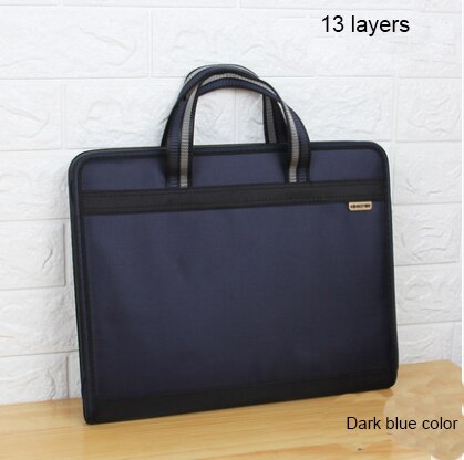 13- lag stort dokumentpose harmonika  a4 klassificering testpapir værktøj forretning udvide filmapper arkivering produkter: Blå