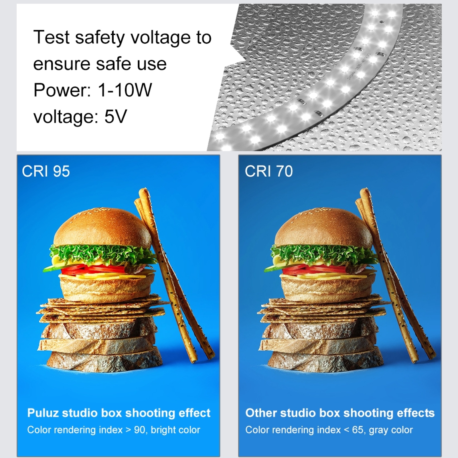 PULUZ – boîte de Studio Photo Portable, 3 modes d&#39;éclairage, photographie, anneau LED, Kit de tente de prise de vue, boîte à lumière de fond 6/12 couleurs Studio de photographie Lightbox, Softbox de décors de 6 couleur