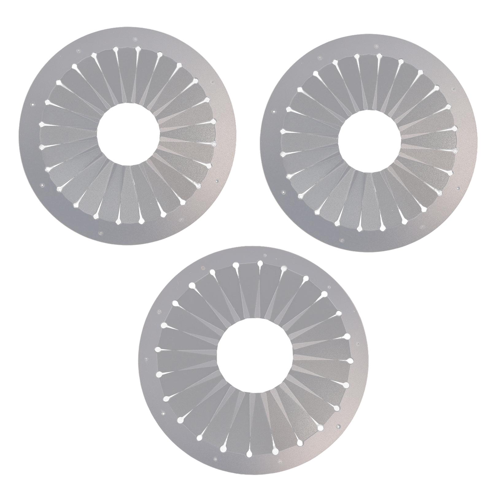 Juego de Broches hechos a mano para manualidades de costura, accesorios de retales para hacer rosetas de 12cm,15cm y 9cm, adorno de flores de cinta, 3 uds.
