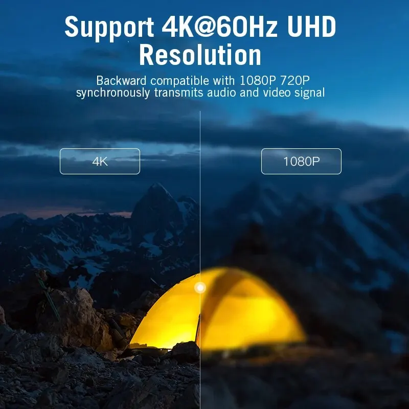 MIZIQIER Kabel USB C do HDMI kompatybilny z 4K typu C do HDMI 2.0 Thunderbolt 3/4 do 4K60Hz 30Hz dla iphone 15 MacBook Huawei Mate30