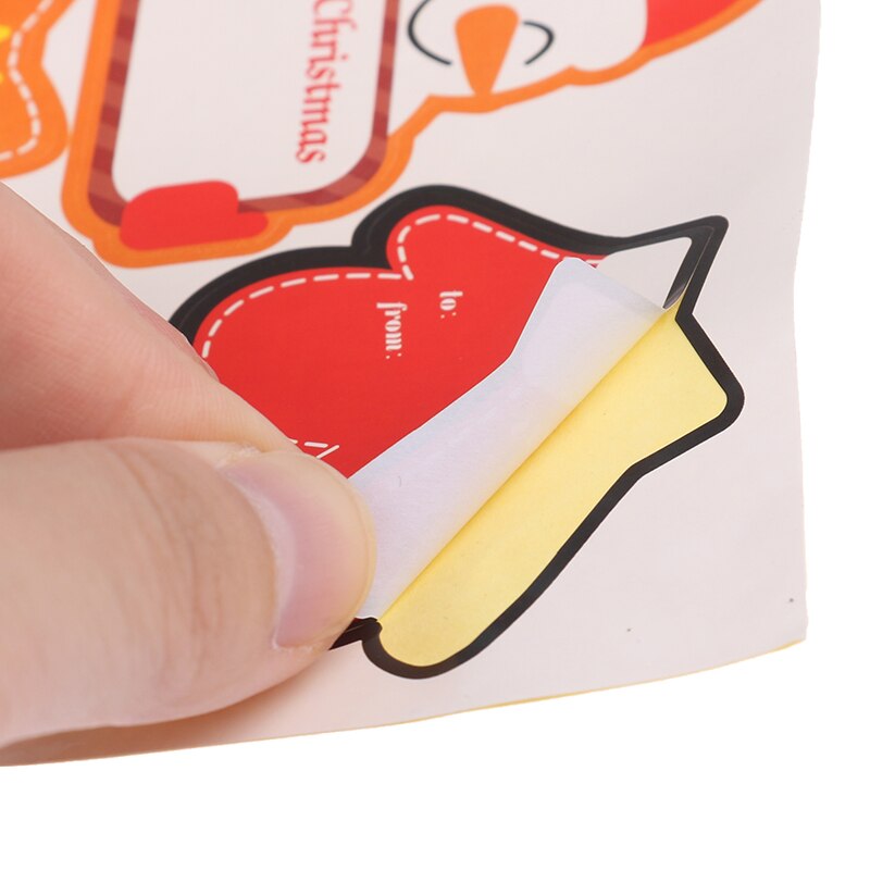 48 Pcs/8 Sheets DIY Christmas Advent Calendar Paper Christmas Tree Snowman StickersPackaging Self-adhesive sealing Labels