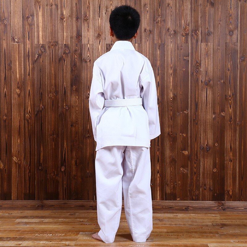Ropa deportiva de Taekwondo para niños, traje de entrenamiento deportivo para Karate, temporada