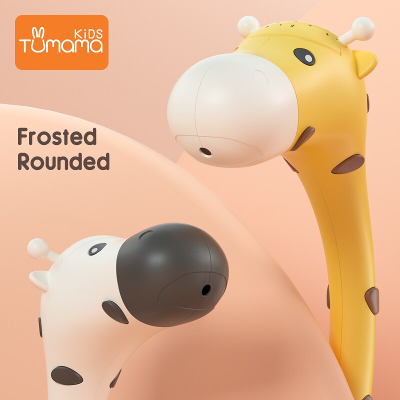 Tumama Baby Rassel Giraffe Mit Sternenlicht Projektion Kann Drehen 360 Grad Baby Spielzeug Für Neugeborene Pädagogisches Spielzeug Für Baby