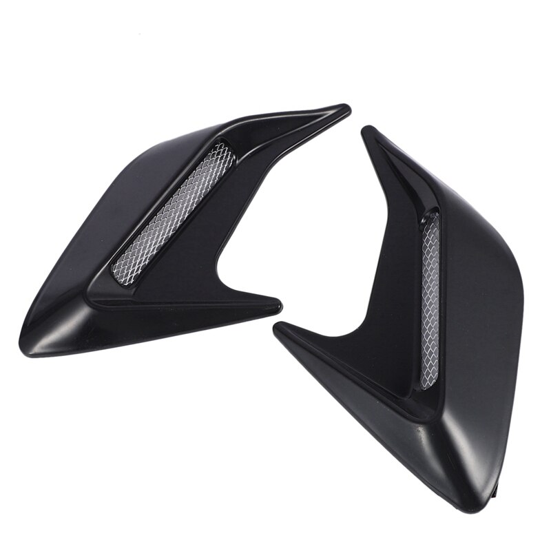 1 Pcs Universal Car Truck Hood Air Flow Intake Hood Scoop Vent & 2Pcs Vent Air Flow Mudguard Intake Sticker
