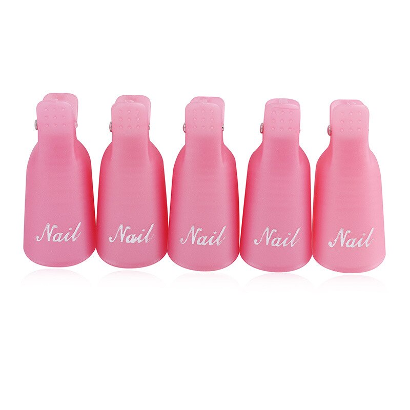 Recycle Easy Nail Removal Second Generation Nail Removal Set Nail Removal Glue Finger Sleeve Nail Tool 10 Sets: Pink
