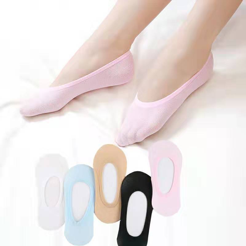 5 pairs invisible women's socks for spring summer candy color pink socks women 50801