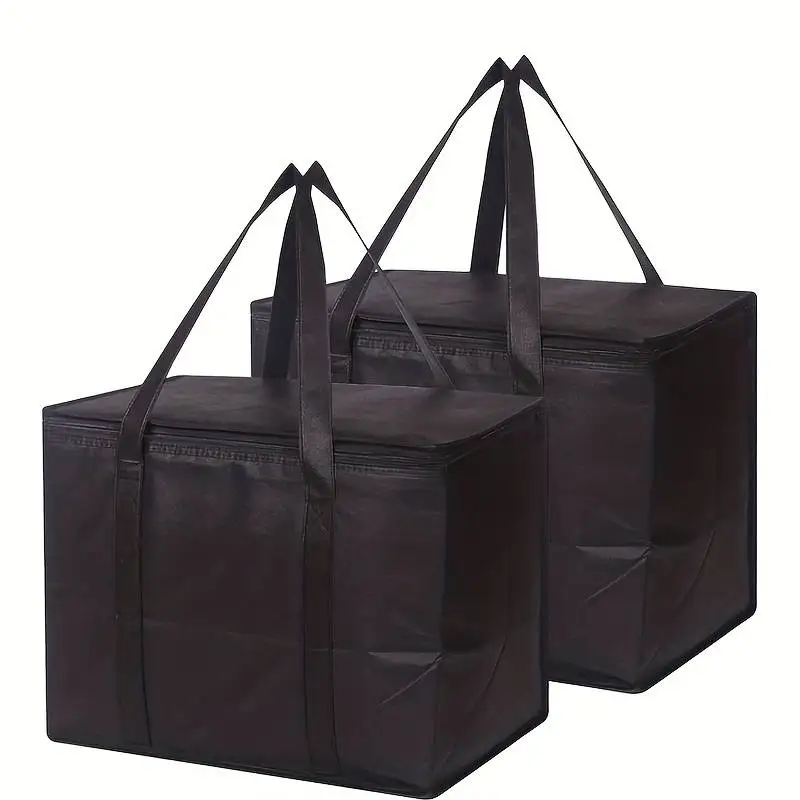 Sacs d'épicerie isolés de grande capacité, sac isotherme souple pliable et réutilisable, léger, sac de de nourriture à emporter et froid