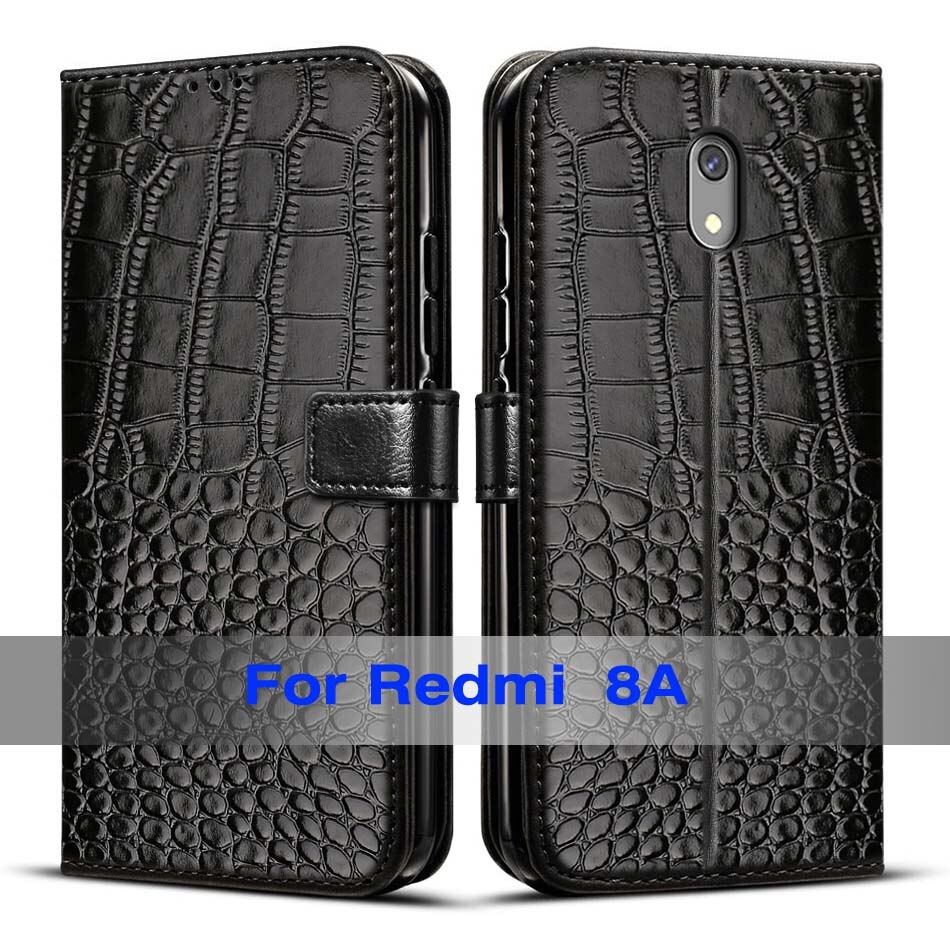 Funda de silicona para Xiaomi Redmi 8a Redmi8A, carcasa trasera, Funda, carcasa suave de TPU, Funda magnética para teléfono, Funda protectora de parachoques: Black