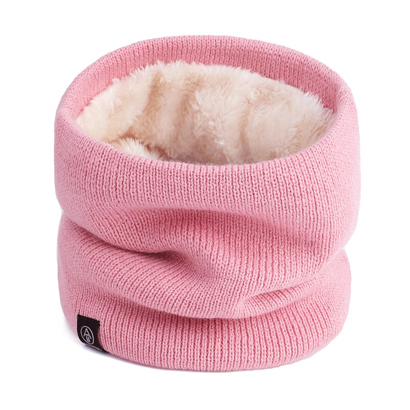 Female Winter Warm Scarf Solid Chunky Cable Knit cotton Snood Infinity Neck Warmer Cowl Collar Circle Scarf Women Men