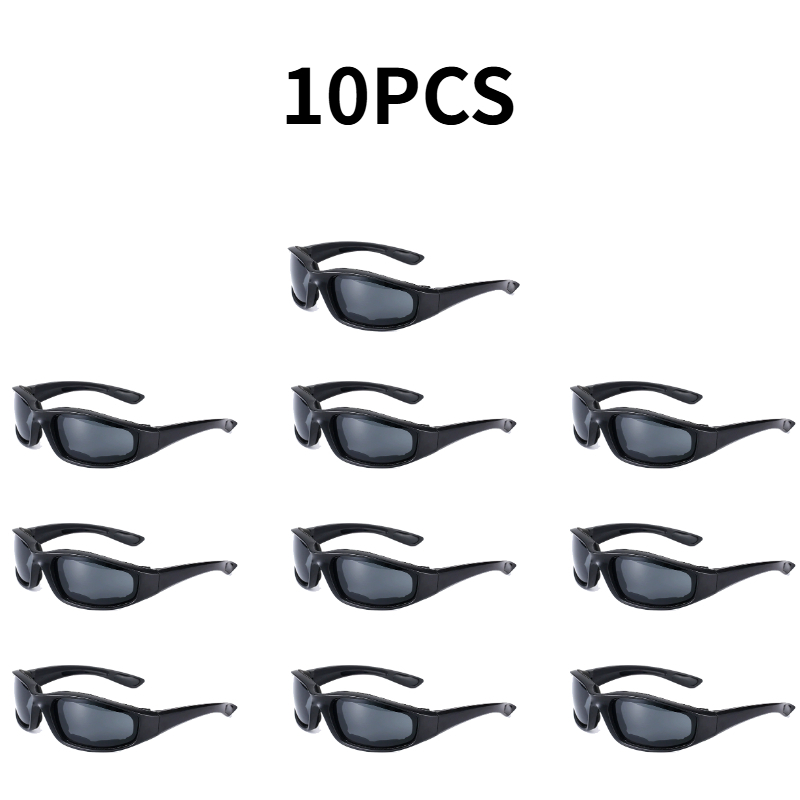Gafas de motocicleta gafas de sol polarizadas protección contra la radiación UV gafas de caza gafas de Moto a prueba de viento escudo de montar equipo deportivo: Gris