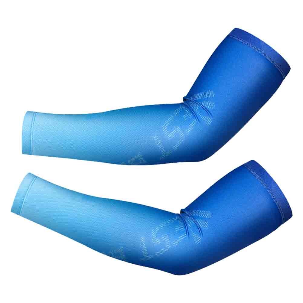 ROCKBROS Cycling Arm Sleeves – UV Sun Protection, Cooling – Unisex Outdoor Sports – 2 Pair Black/White