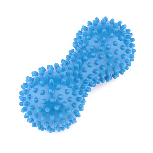 Maapähkinä hierontapallo spiky trigger point helpotus lihaskipu stressi kunto maapähkinä fascia pallo roller terveydenhuolto rentoutua lihas: Sininen