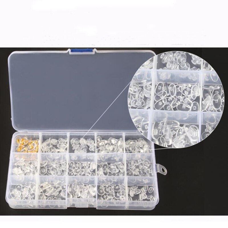 Zxtree 300 stuks/doos brillen neuspads etui pvc transparant praktische brillen zonnebril accessoires reparatie gereedschap set 150 paar zns 33