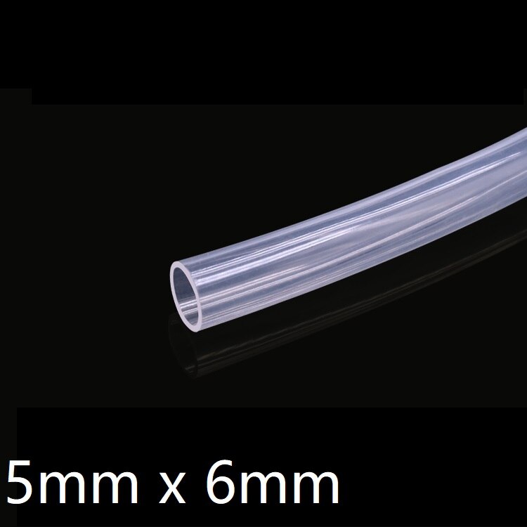 Transparent Flexible Silicone Tube ID 5mm x 6mm OD Food Grade Non-toxic Drink Water Rubber Hose Milk Beer Soft Pipe Connect