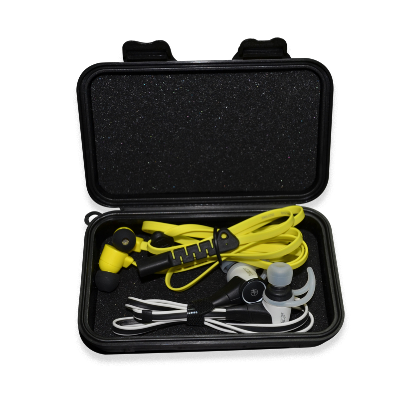 KZ Square Case High End In Ear Earphones Case Bag PU Zipper Storage Box Black Portable Hold Storage Box Oryginalne słuchawki HiFi