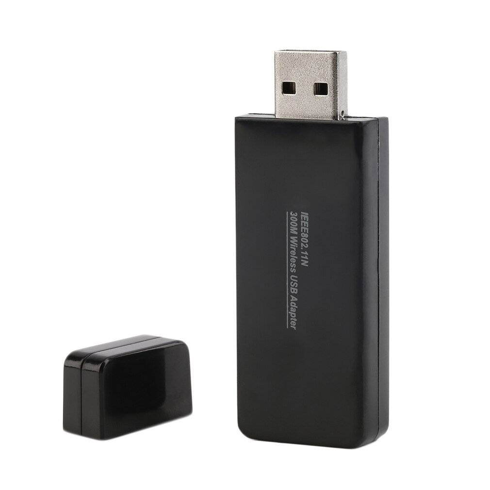 Black Mini 300M 802.11n/G/B Wireless Desktop Computer PC Network Card LAN USB Adapter Wifi W66