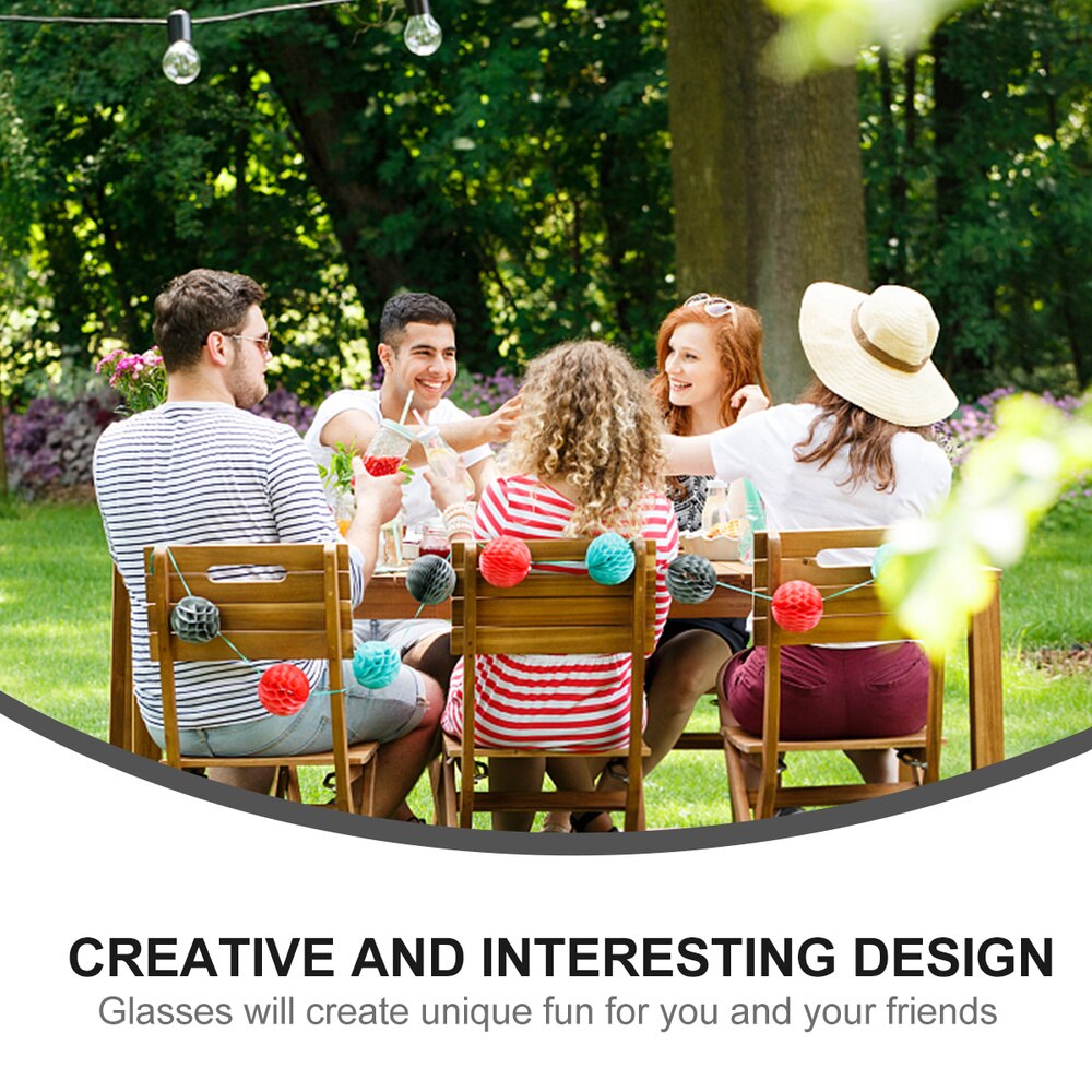 8Pcs Photo Prop Ligghtweight Creatieve Grappige Papier Frame Bril Voor Thuis