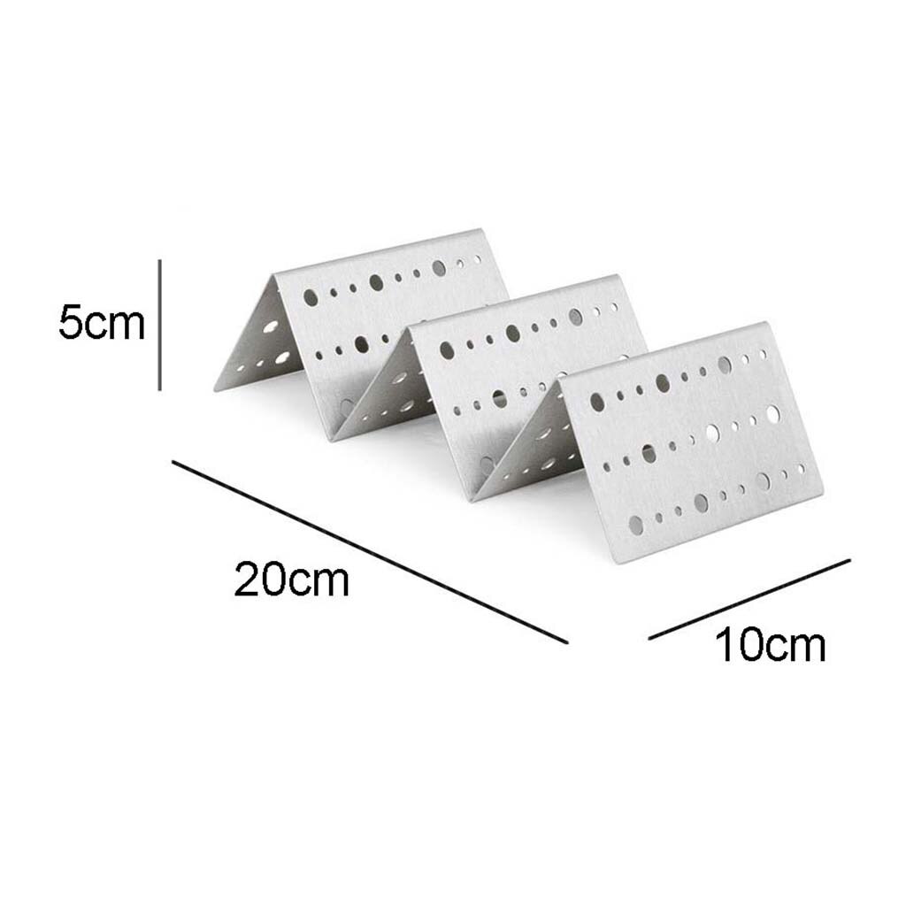 Taco Shell Holder Tortilla Stand Rack Stainless Steel Tray Holds 2-3 Tacos