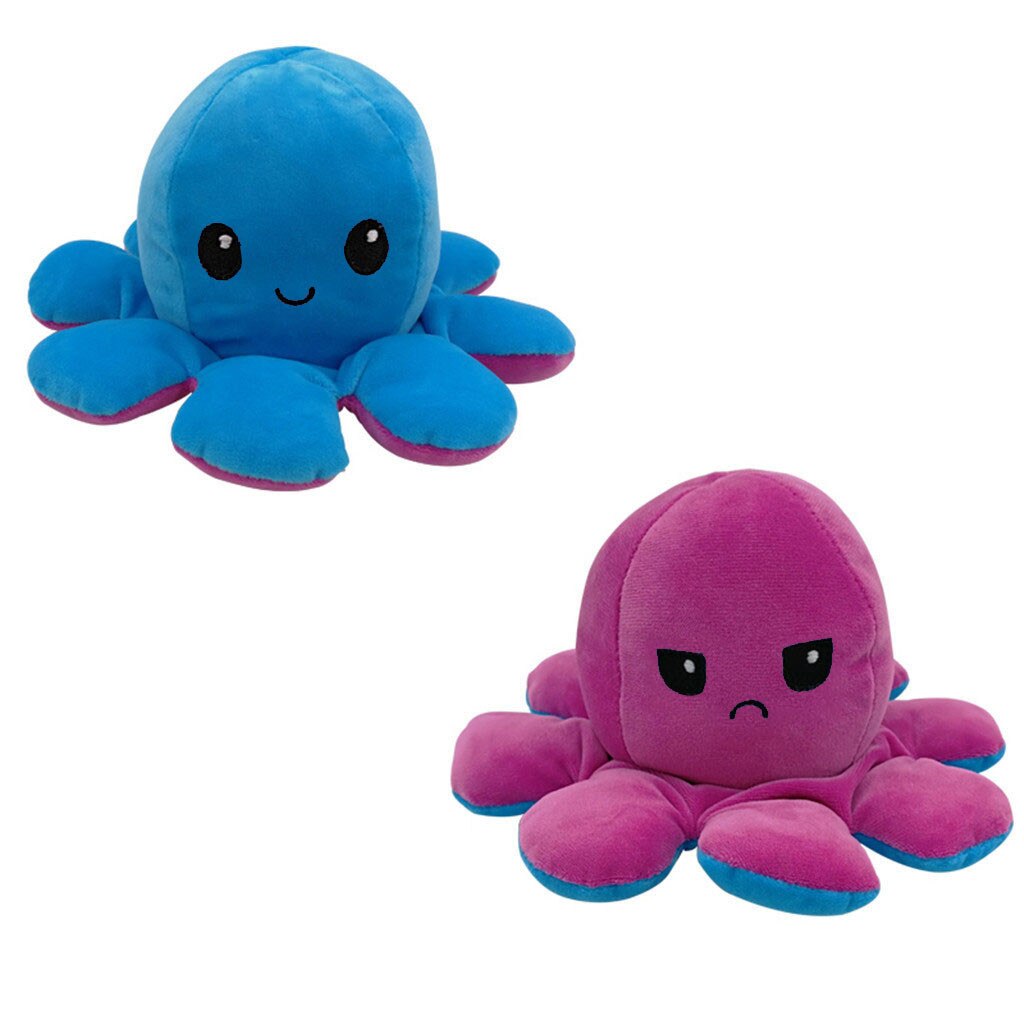 Plüsch Puppe Plüsch Tiere Zwei-seitige Weiche Simulation FlipToy Verschiedenen Seiten Zu Zeigen Verschiedene Stimmungen Plüsch Spielzeug Für kinder: I