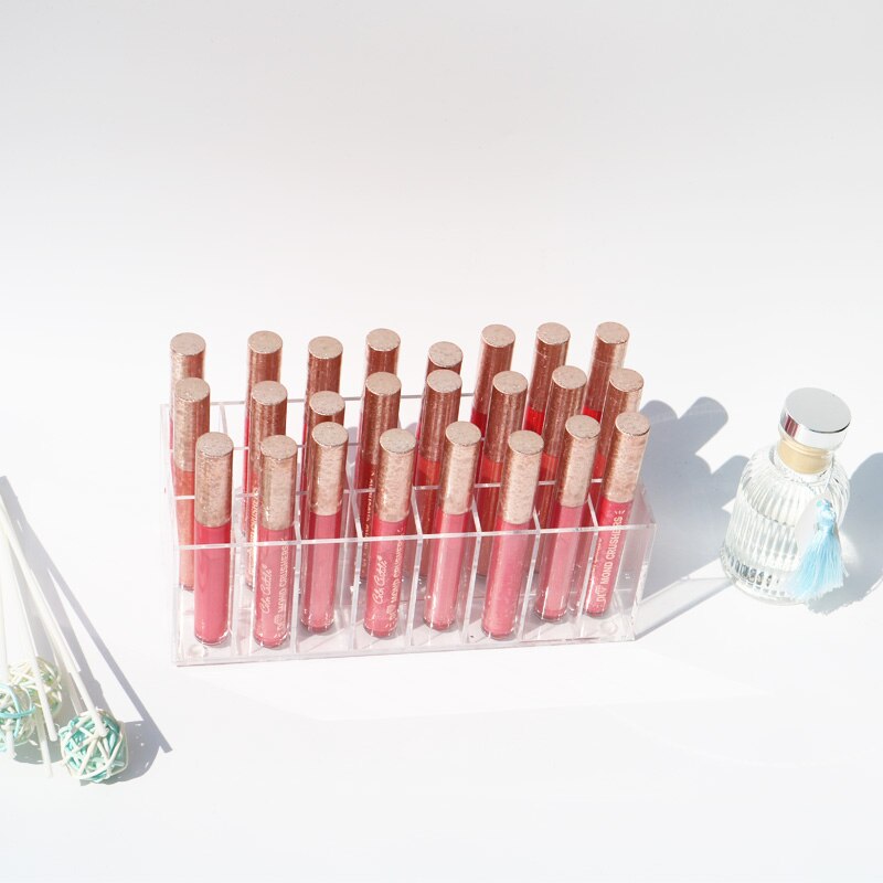 Acryl make-up organizer, lippenstifthouder, lipgloss opbergdoos, lippenstift opbergdoos 24 transparant