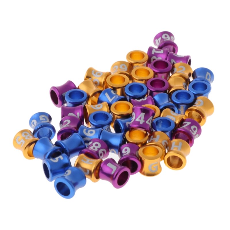 50 Pcs Dove Bands Bird Foot Ring Species Identify Training Rings Pet Bird Label Sign for Pigeon Dove Chicks Small Pet
