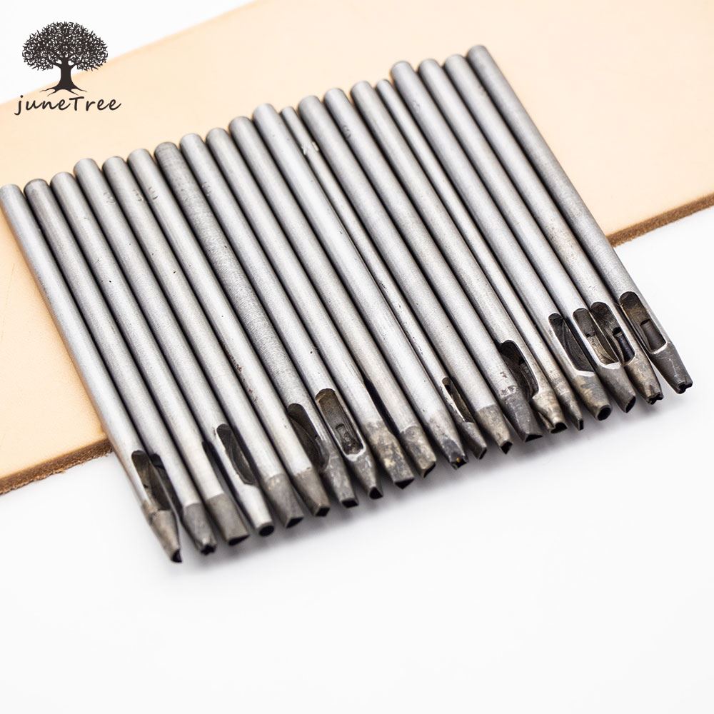 Diy Leather Craft Tool Punch 3Mm Vorm Bloem 20 Bloemen Hart Ster Punch Gemengde Gat Schoenen Tas Maken Gereedschap