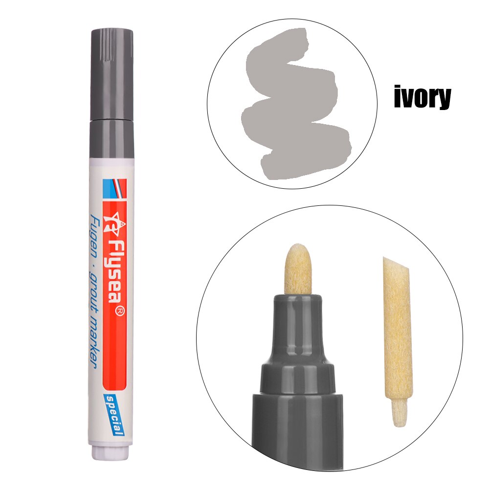 Neue Wasserdicht Fliesen Reparatur Küche Instant Mörtel Stift Anti Schimmel Professionelle Fliesen Lücke Reparatur Farbe Stift Fliesen Refill: ivory