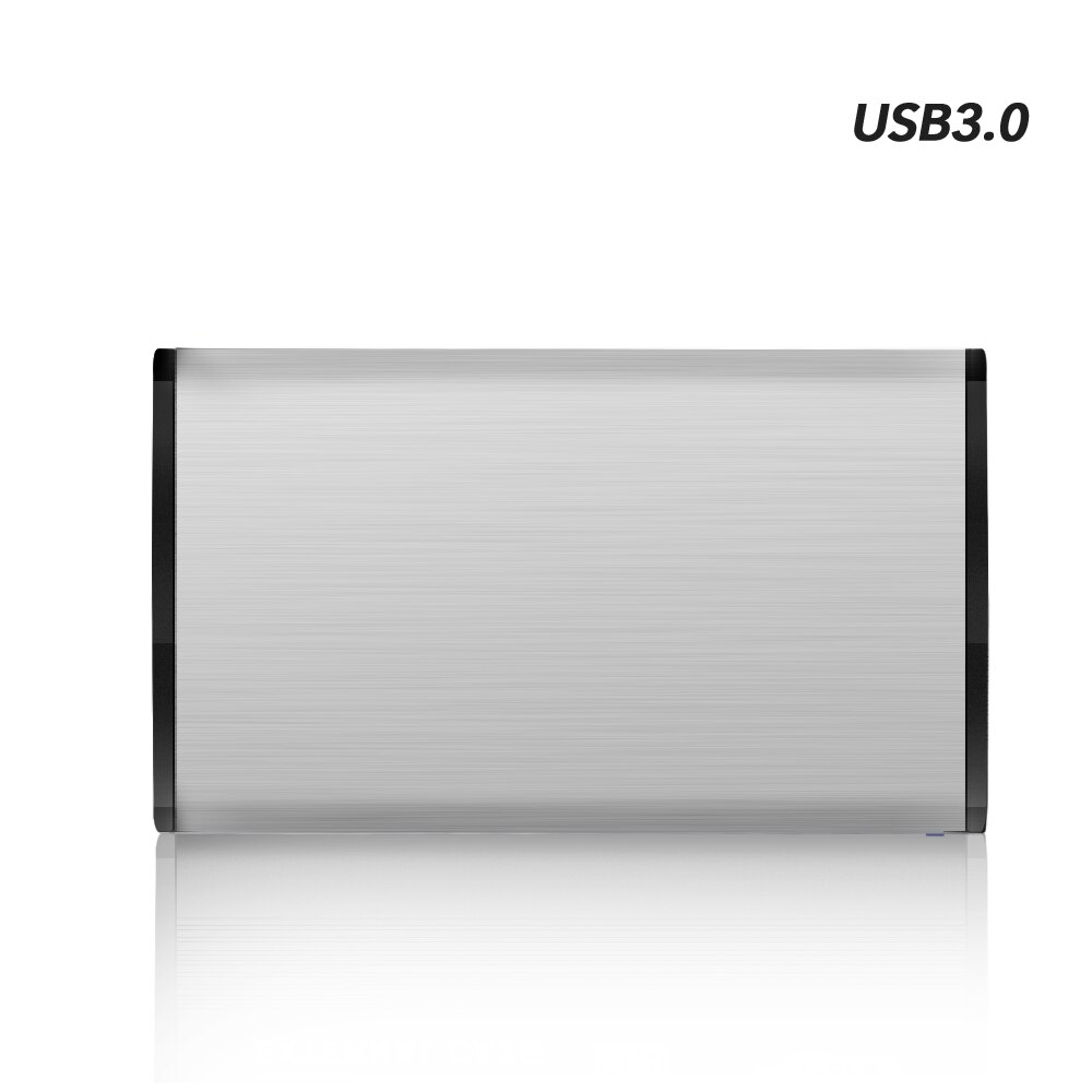 Custodia per HDD in alluminio TISHRIC per custodia per scatola per disco rigido HDD custodia per disco rigido USB3 da 2.5 pollici Sata a USB scatola HD esterna Optibay: Silver USB 3.0