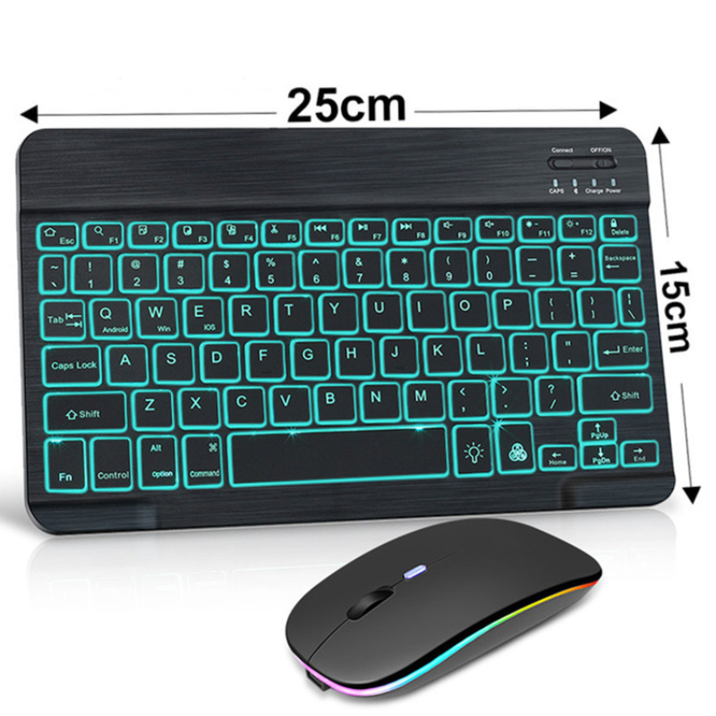Tablet bluetooth keyboard and mouse set for iPad Android phone laptop external wireless bluetooth keyboard