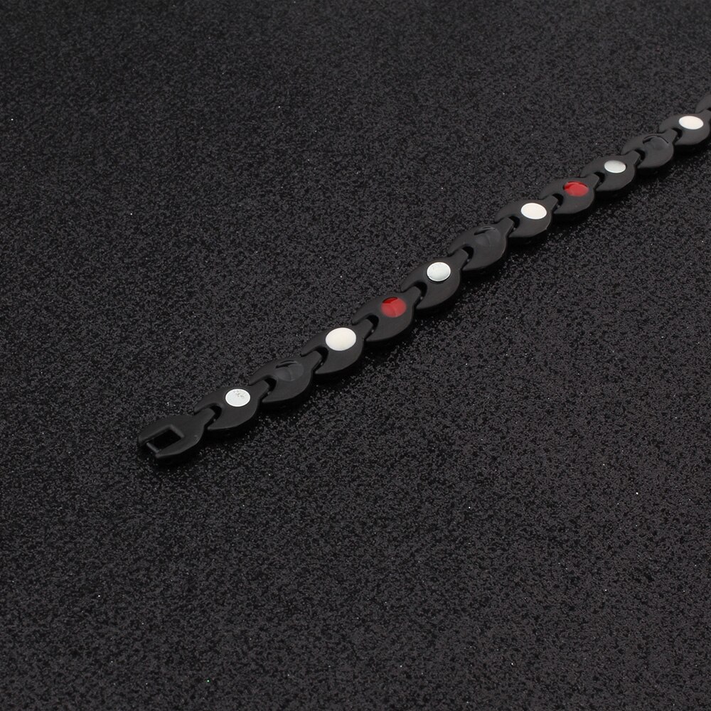 Cienki4U B379 bransoleta ze stali nierdzewnej bransoletka przeciw zmęczeniu dla kobiet mężczyzn magnetyczna bransoletka lecznicza