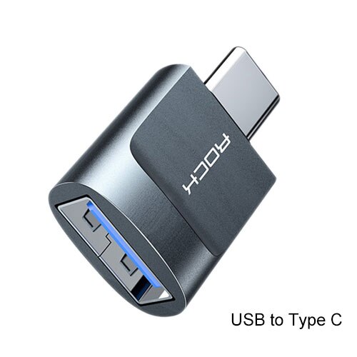 Rock Type C Bliksem Adapter Type C Naar Usb 3.1 Otg Converter Type-C Schakelaar Voor Lightning Naar micro Famale Data Adapter Otg: USB-A to Type-c