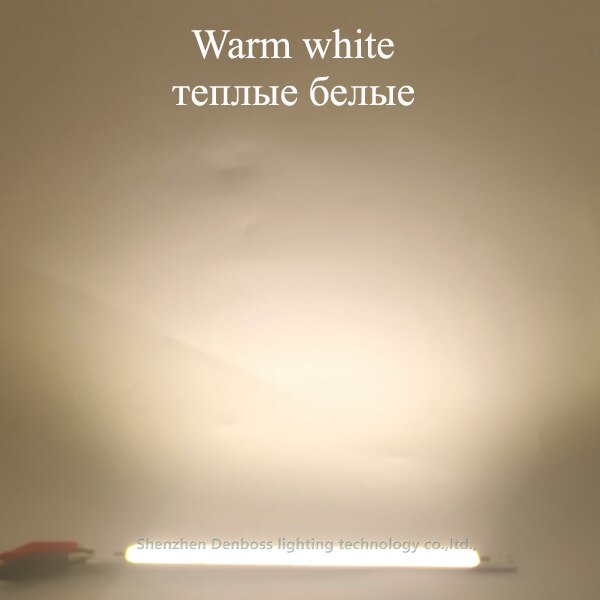 [allcob] led cob 200*10mm 12v 10w varm natur hvid blå rød grøn gul til billys gør-det-selv cob led strip bar pære lyskilde: Varm hvid