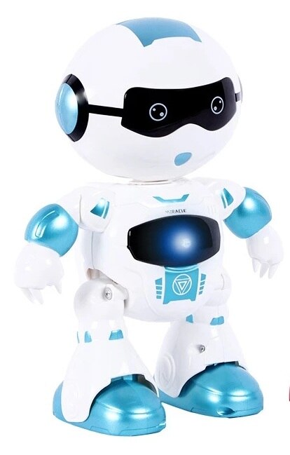 Intelligente multifunzione accorto RC robot danza e programmazione musicale a passeggio occhio veloce luce RC robot tocco sensing regalo: Blu