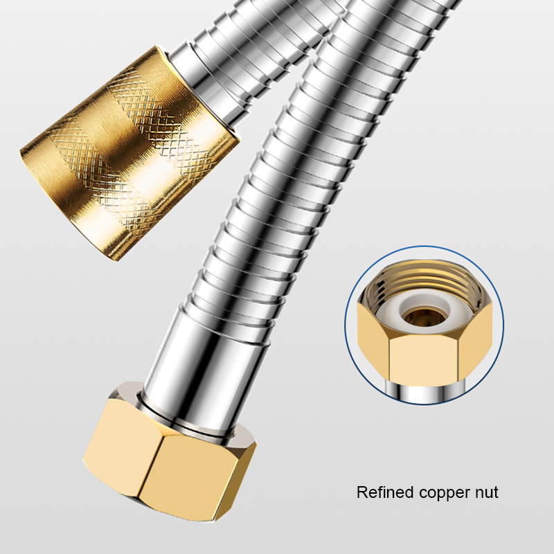 Tuyau Flexible de plomberie pour la maison, tuyau de douche de 1.5 / 2 mètres, Tube de douche en acier inoxydable, accessoires de buse de pulvérisation