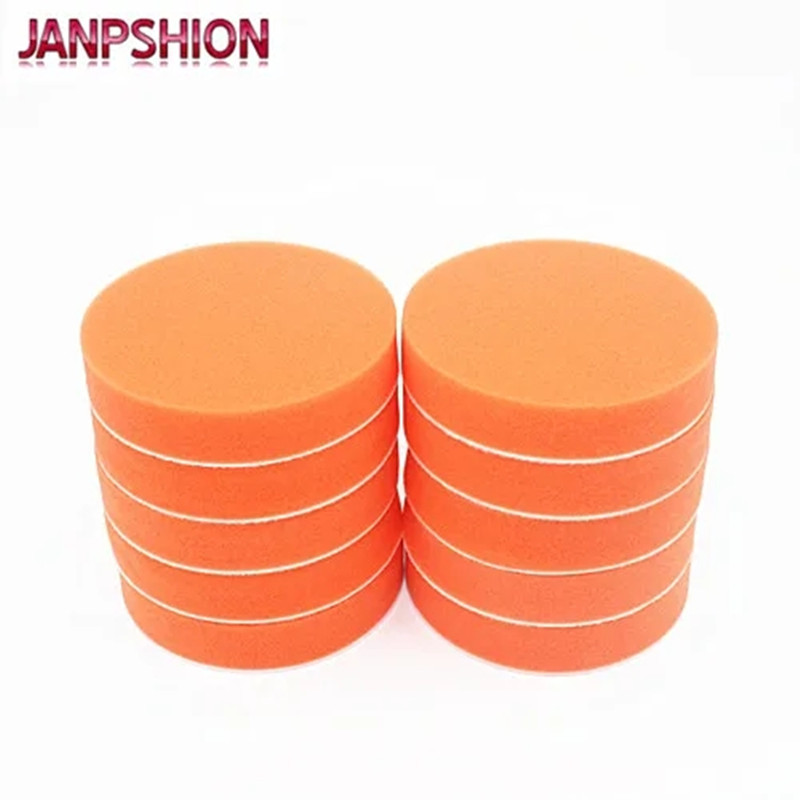 JANPSHION 10 ST 150mm Bruto Polijsten Buffing Pads 6 &quot;platte spons Auto Polijstmachine Schoon waxen Auto verf onderhoud care