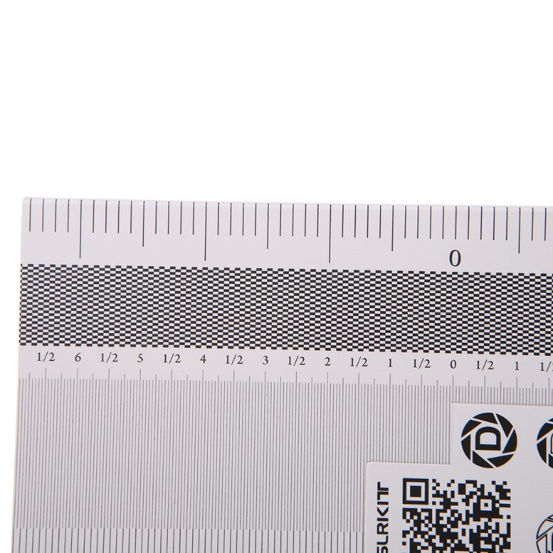 Tarjeta AF de calibración de enfoque de lente de cámara, Micro alineación, regla, carta plegable