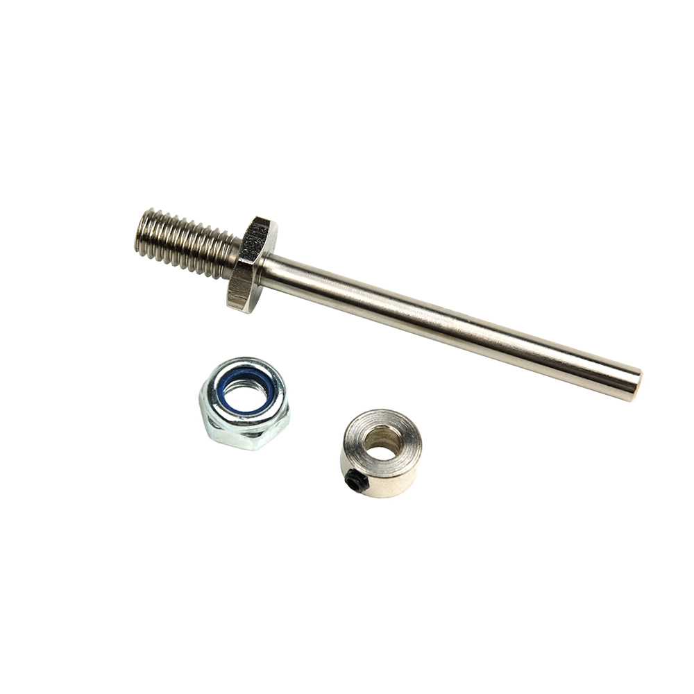 1 par de ejes de rueda, eje de acero con tuercas de tope de diámetro 3/4/5/MM, conjunto de tren de aterrizaje, repuestos de rosca M5/M6/M8 para modelo de avión RC