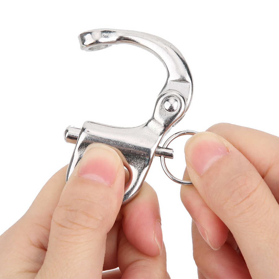 Mountaineering Rock Climbing Quick Release Swivel 316 Stainless Steel Fixed Quick Release Snap Hook Climbing Accessories