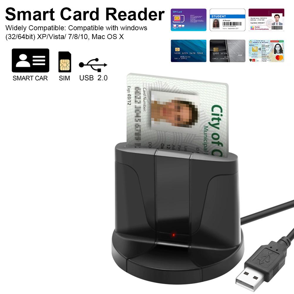 Smart card usb fælles adgang cac-læser id-kort bankkortlæser til windows 32 bit 64 bit xp vista 7 8 10 mac os x