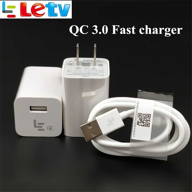 Originele Letv Fast Charger Leeco Le S3 X626 Pro 3 Smartphone Qc 3.0 Quick Charge Power Adapter & Usb 3.1 type C Datakabel