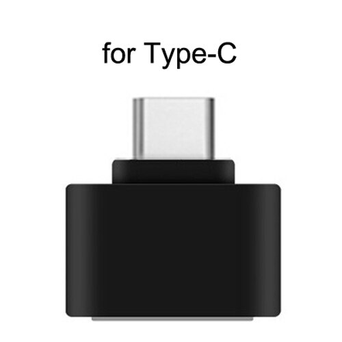 Adaptador Micro USB OTG, adaptador USB C OTG, convertidor de conector V8 para Samsung, Huawei, ZTE, Xiaomi, SONY, LG, adaptador OTG tipo c para Android: Black For Type-C