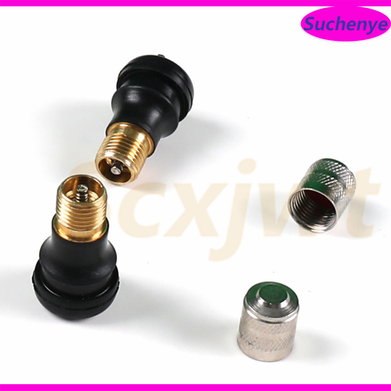 EMagTech 4PCS Scooter Tubeless Valves & 2PCS Valve Stem Extenders