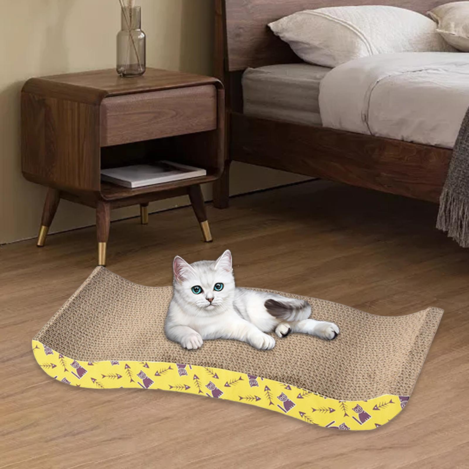 Cat Scratching Board Bed Cat Scratchers Cardboard Cat Scratch Pad Nest for Sleeping Playing Grinding Small Medium Large Cats: Red
